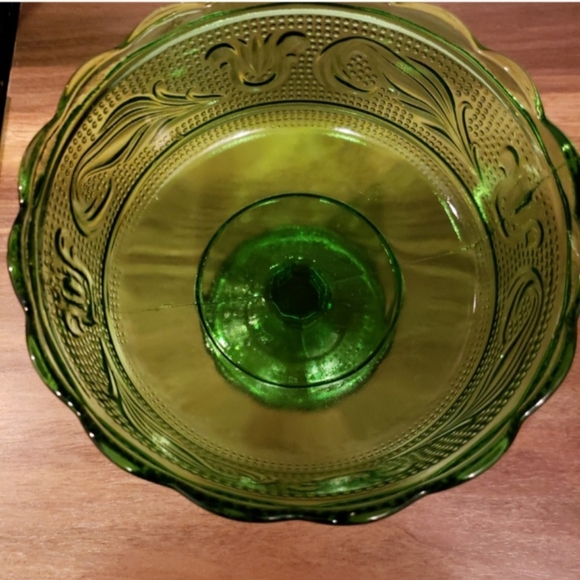 Vintage E.O.Brody Green Depression Glass Dish - Picture 6 of 6